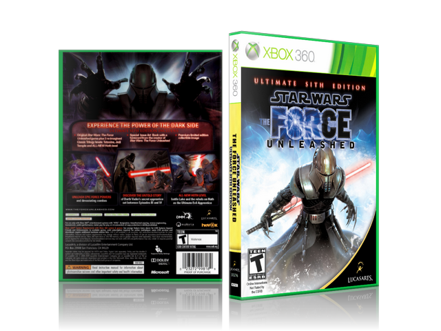 Xbox 360 Case - NO GAME - Star Wars - The Force Unleashed