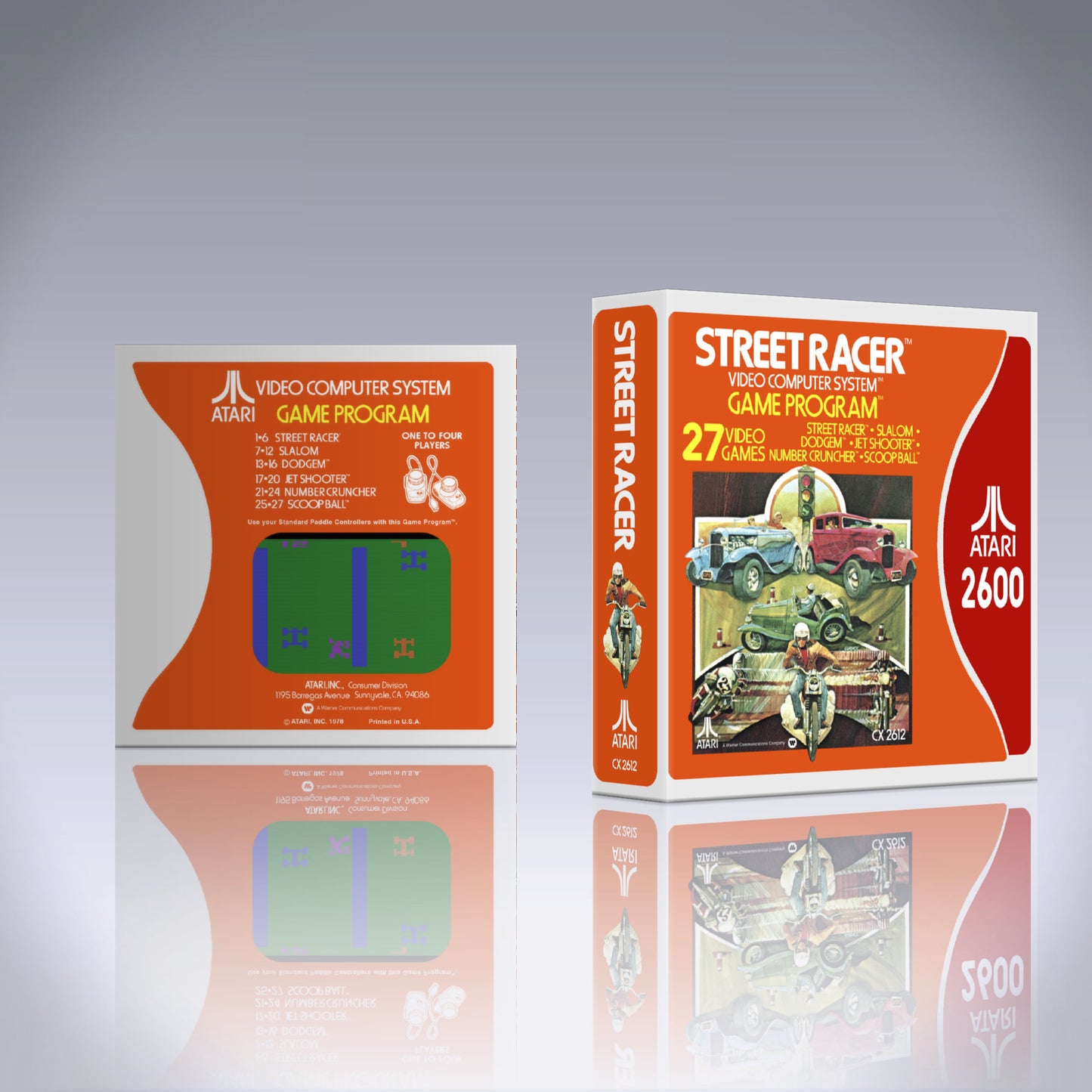 Atari 2600 Case - NO GAME - Street Racer