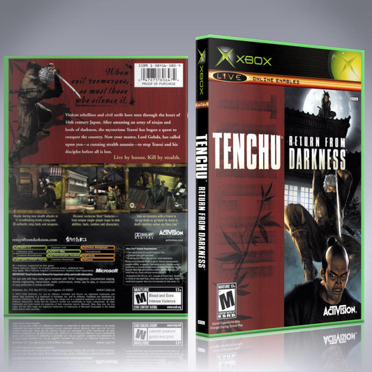 Xbox Case - NO GAME - Tenchu - Return from Darkness