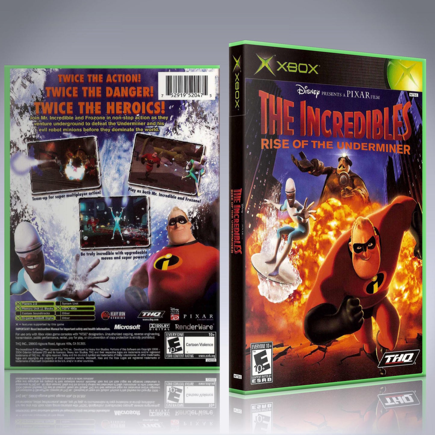 Xbox Case - NO GAME - The Incredibles - The Rise of the Underminer