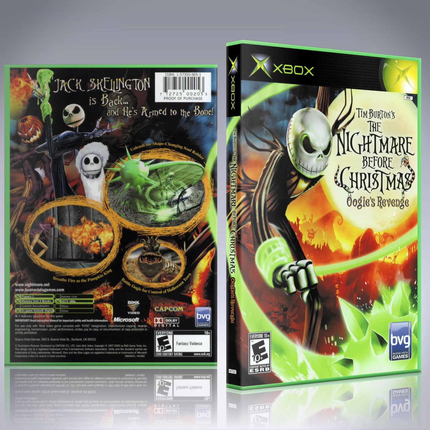 Xbox Case - NO GAME - The Nightmare before Christmas - Oogie's Revenge