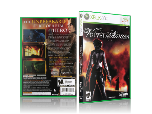 Xbox 360 Case - NO GAME - Velvet Assassin