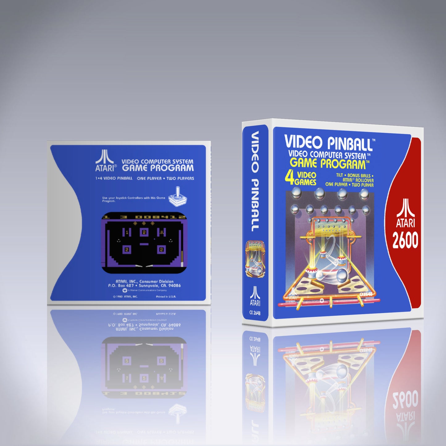 Atari 2600 Case - NO GAME - Video Pinball