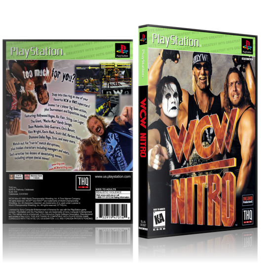 PS1 Case - NO GAME - WCW Nitro - Greatest Hits