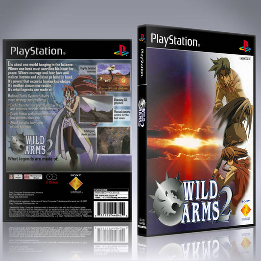 PS1 Case - NO GAME - Wild Arms 2 [2 Disc]