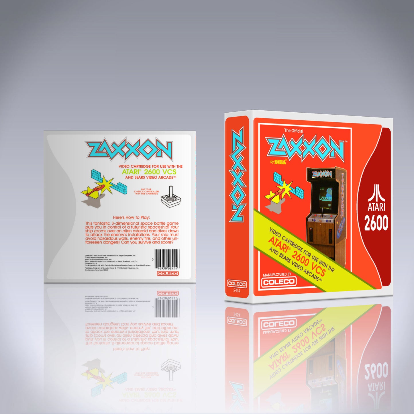 Atari 2600 Case - NO GAME - Zaxxon