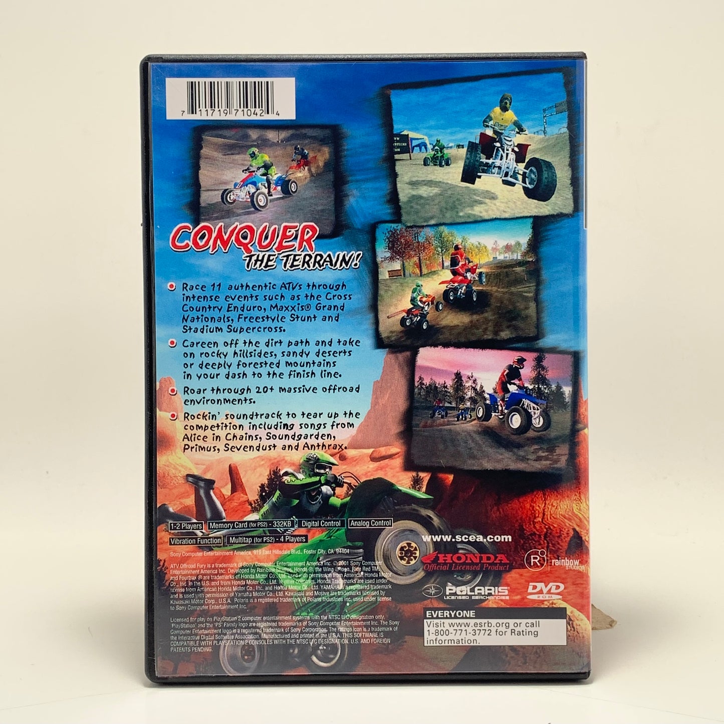 PS2 - NO GAME - ATV Off Road Fury
