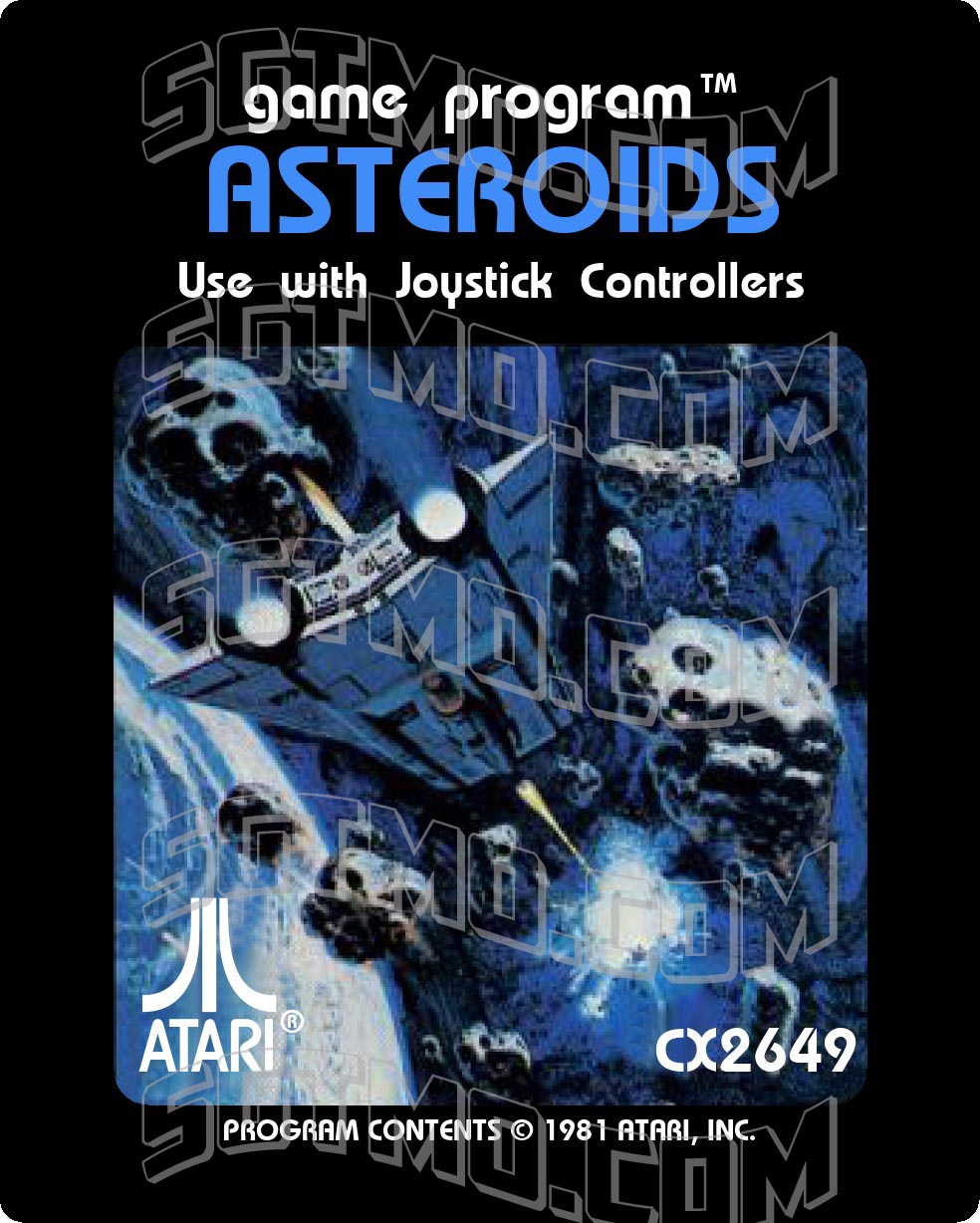 Atari 2600 Label - Asteroids