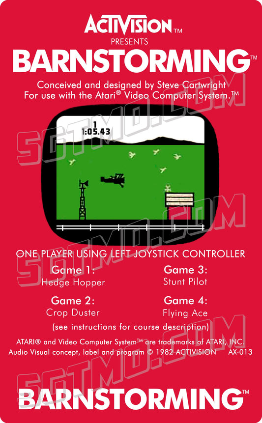 Atari 2600 Label - Barnstorming