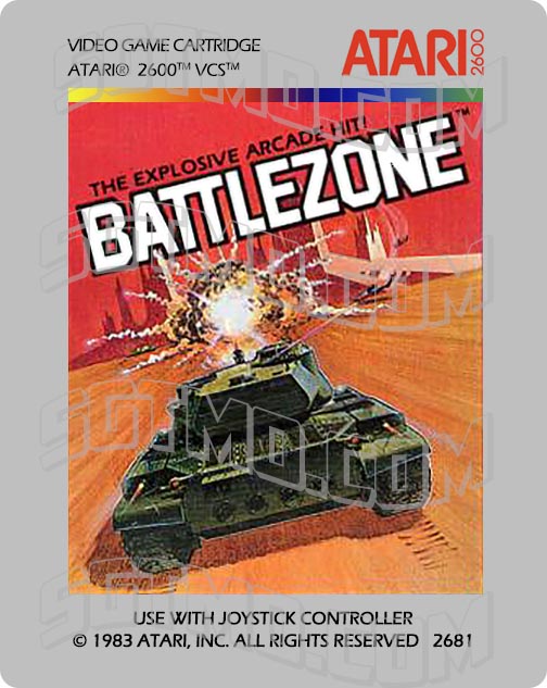 Atari 2600 Label - Battlezone