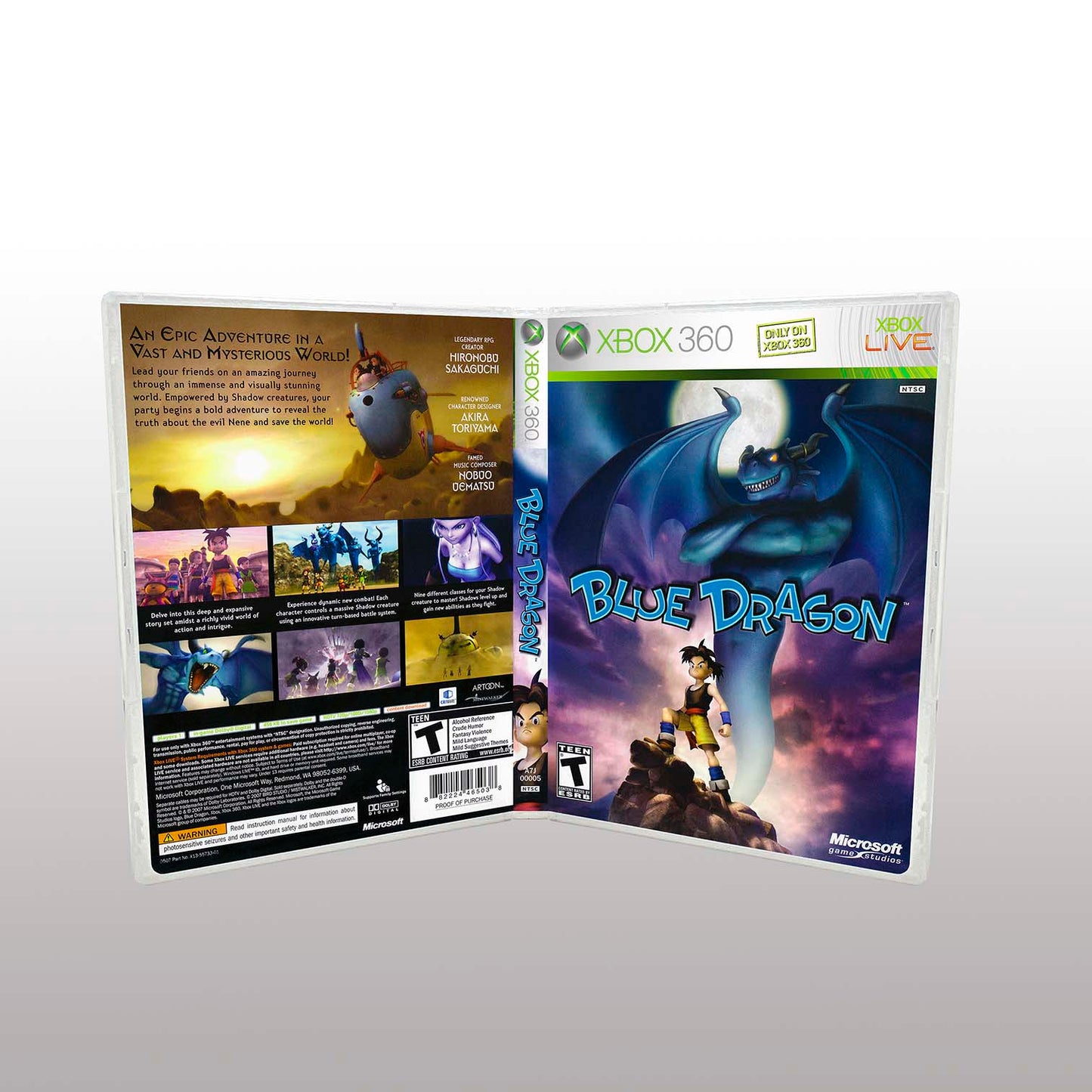 Xbox 360 - NO GAME - Blue Dragon [3 Disc]
