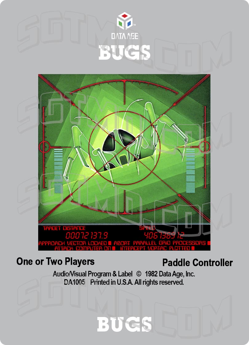 Atari 2600 Label - Bugs
