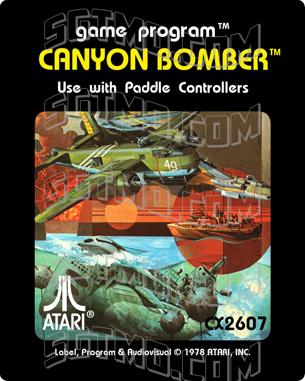Atari 2600 Label - Canyon Bomber
