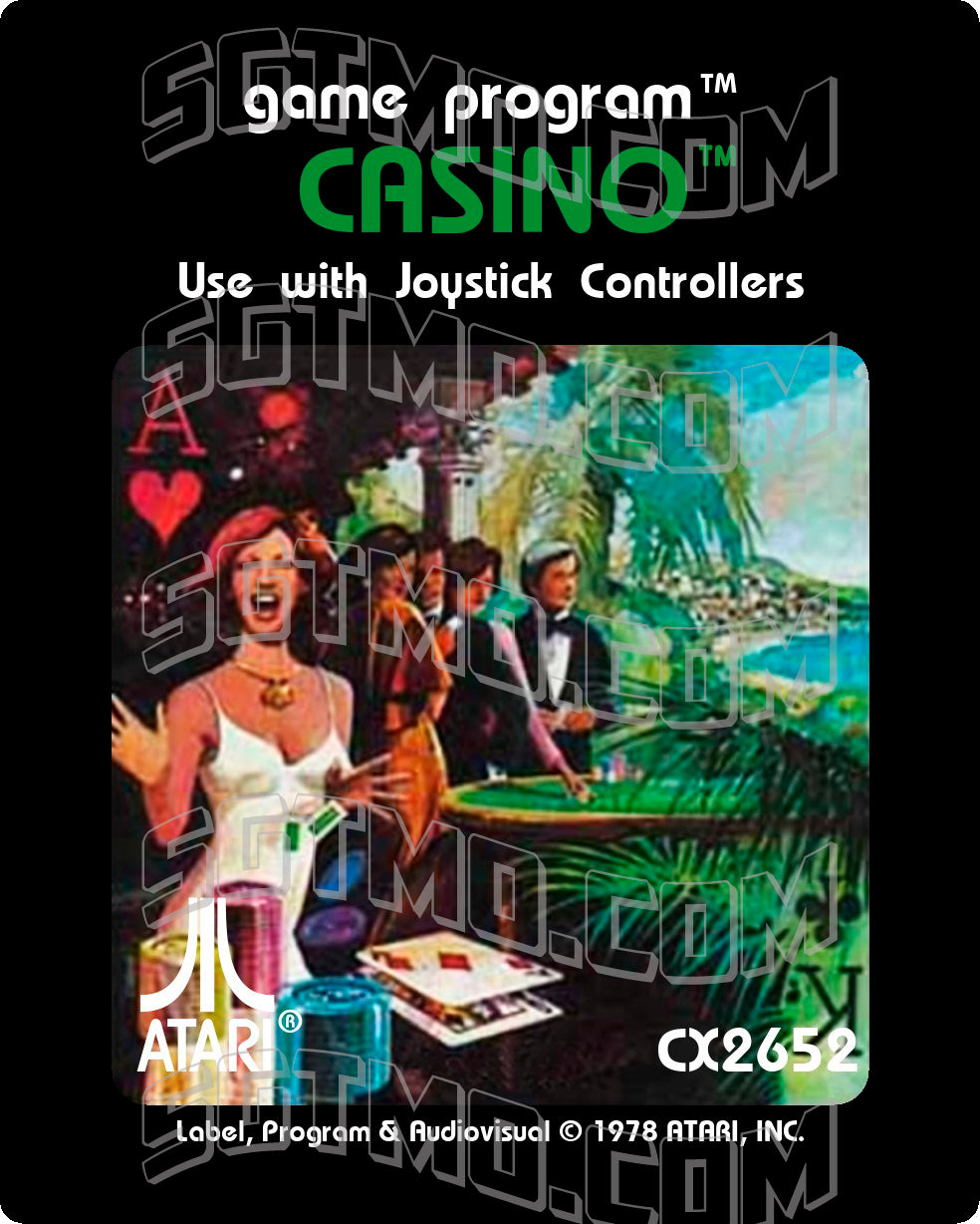 Atari 2600 Label - Casino