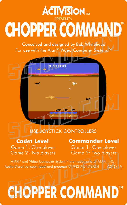 Atari 2600 Label - Chopper Command