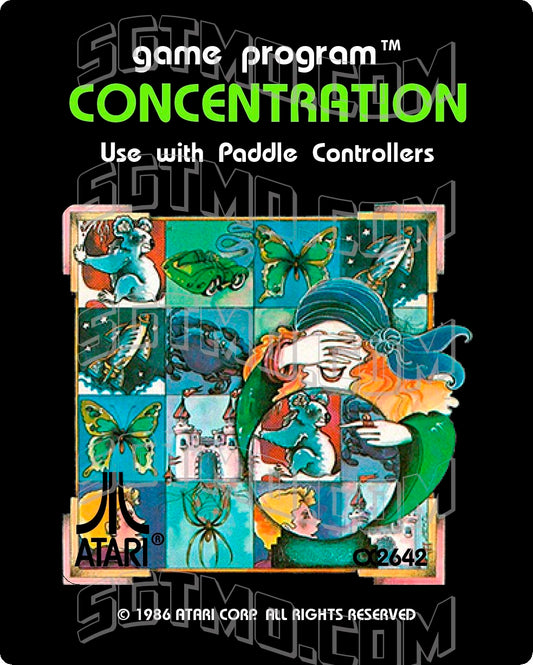 Atari 2600 Label - Concentration