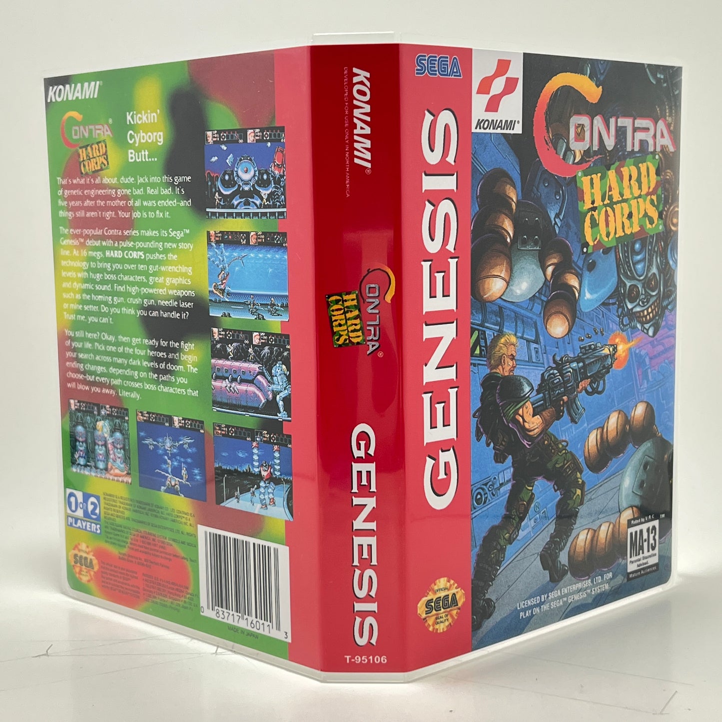 Sega Genesis Universal Game Case - NO GAME - Contra Hard Corps