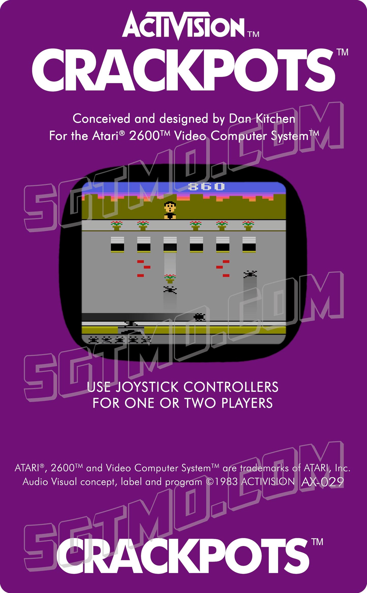 Atari 2600 Label - Crackpots