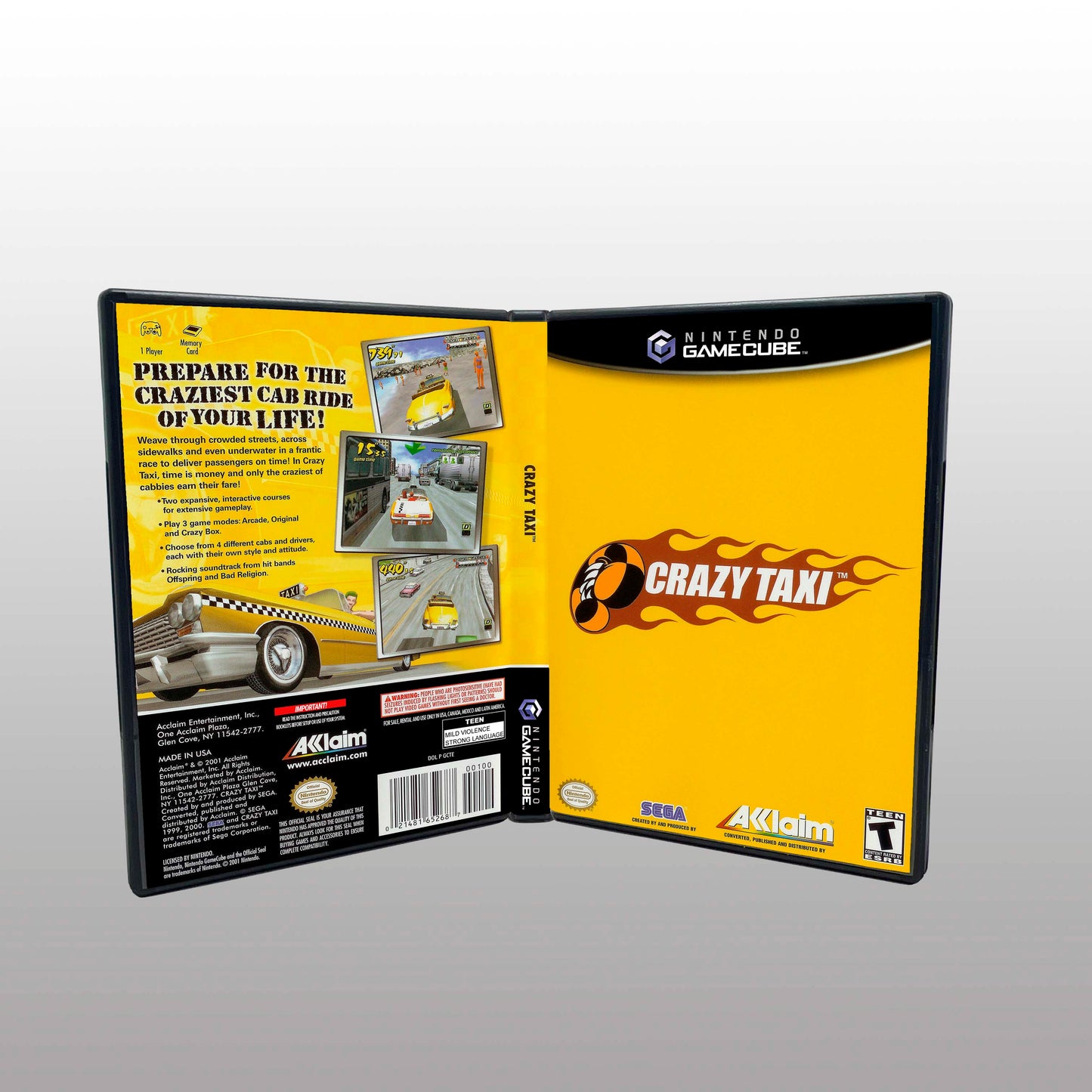 GameCube Replacement Case - NO GAME - Crazy Taxi