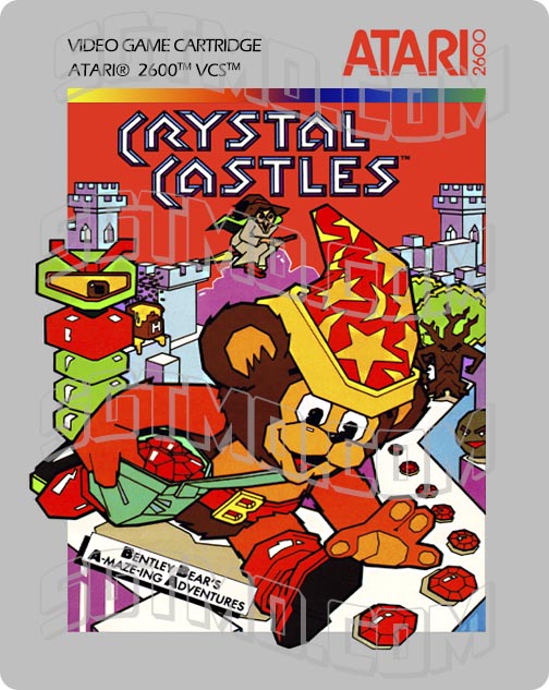 Atari 2600 Label - Crystal Castles