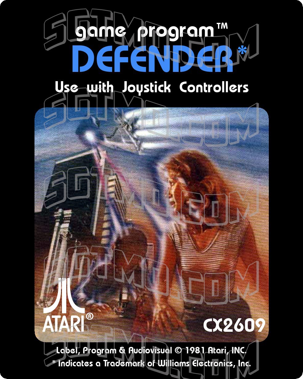 Atari 2600 Label - Defender
