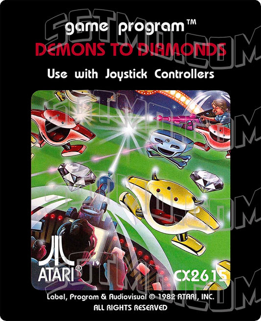Atari 2600 Label - Demons to Diamonds