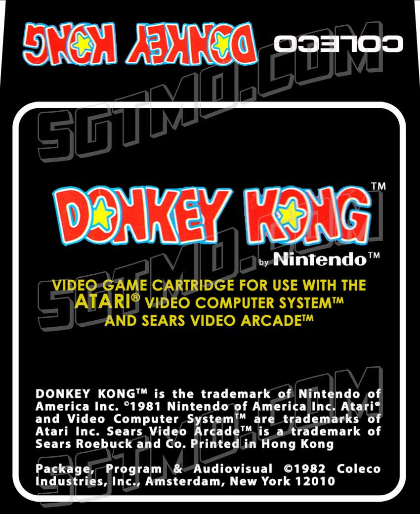 Atari 2600 Label - Donkey Kong