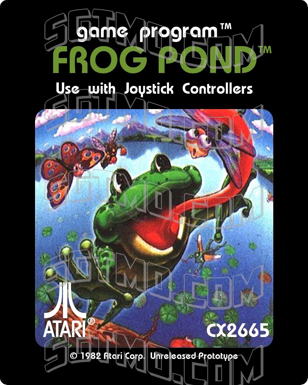 Atari 2600 Label - Frog Pond