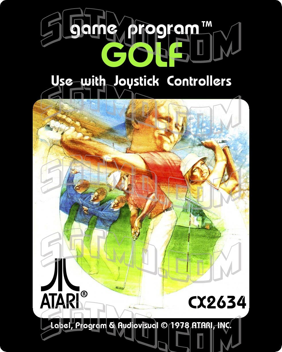 Atari 2600 Label - Golf