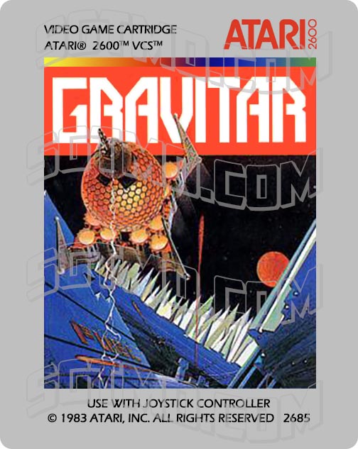 Atari 2600 Label - Gravitar