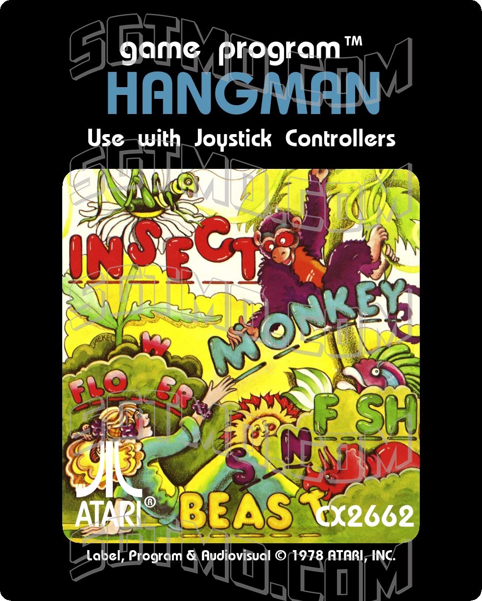Atari 2600 Label - Hangman