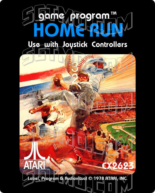 Atari 2600 Label - Home Run