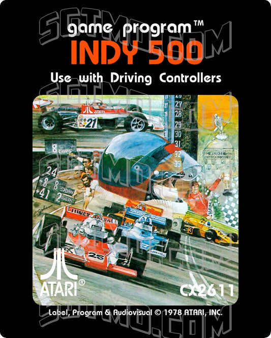 Atari 2600 Label - Indy 500