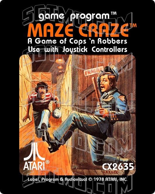 Atari 2600 Label - Maze Craze