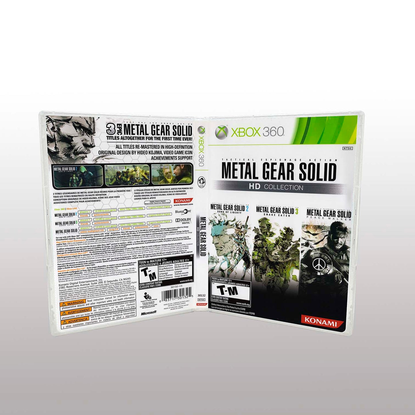 Xbox 360 - NO GAME - Metal Gear Solid HD Collection [2 Disc]