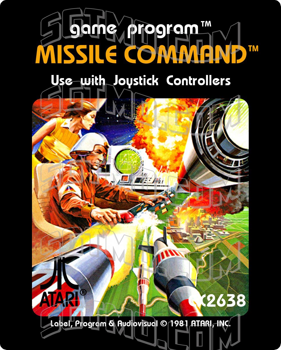 Atari 2600 Label - Missile Command