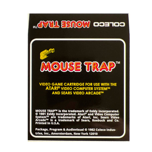 Atari 2600 Label - Mouse Trap