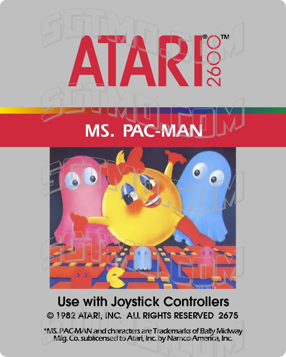 Atari 2600 Label - Ms. Pac-Man