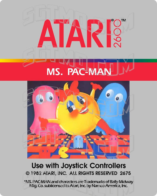 Atari 2600 Label - Ms. Pac-Man