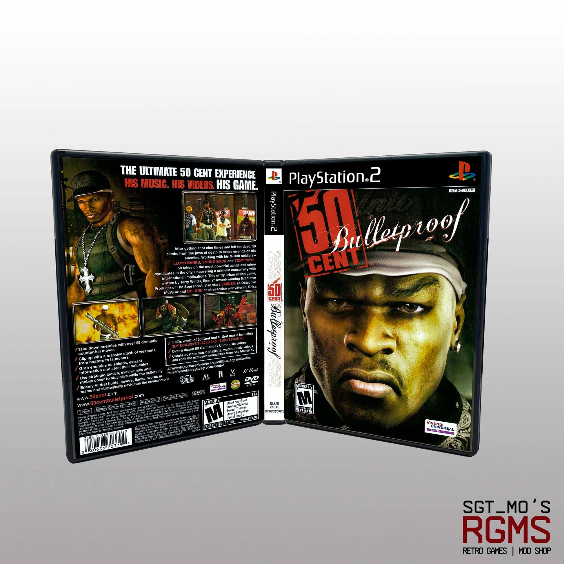 PS2 - NO GAME - 50 Cent - Bulletproof – sgtmo