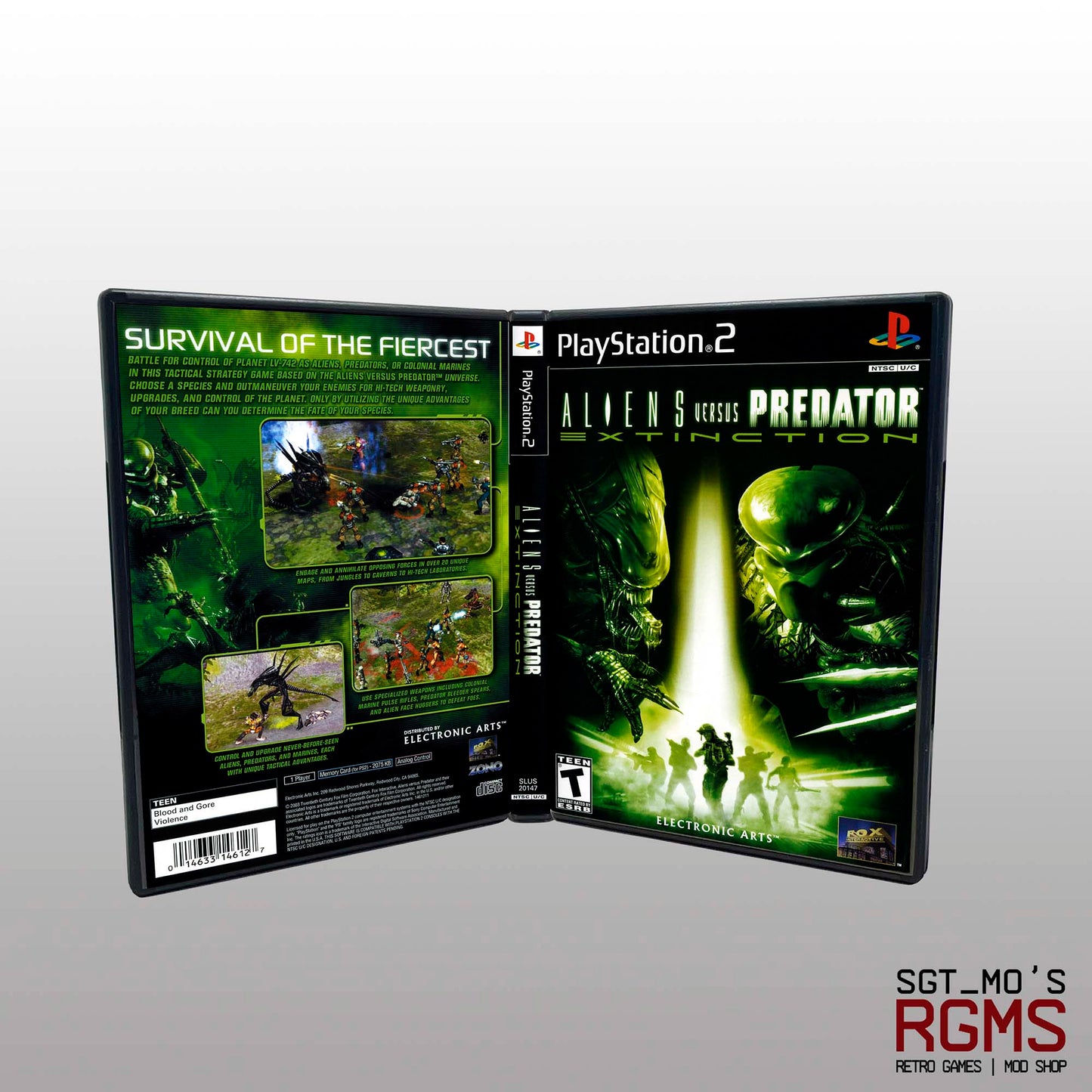 PS2 - NO GAME - Aliens Versus Predator - Extinction