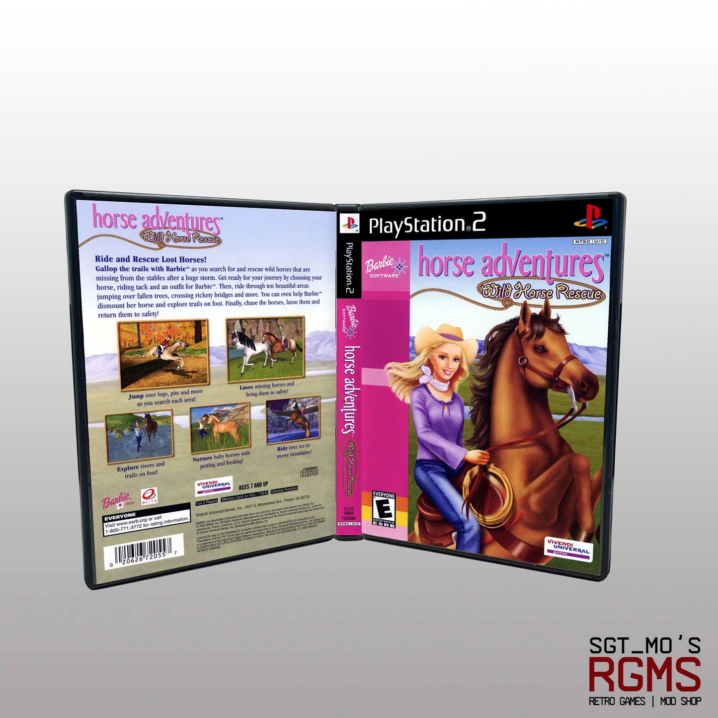 PS2 - NO GAME - Barbie Horse Adventures - Wild Horse Rescue