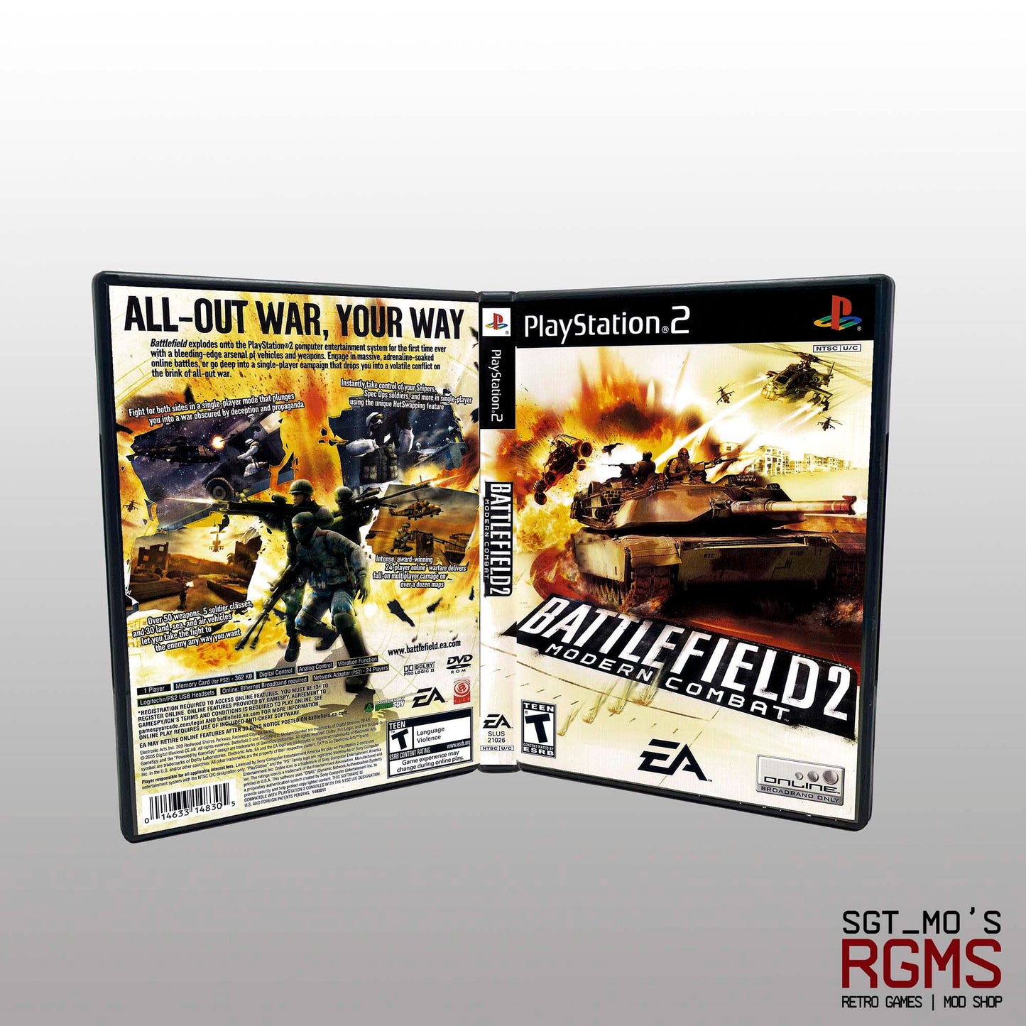 PS2 - NO GAME - Battlefield 2 Modern Combat