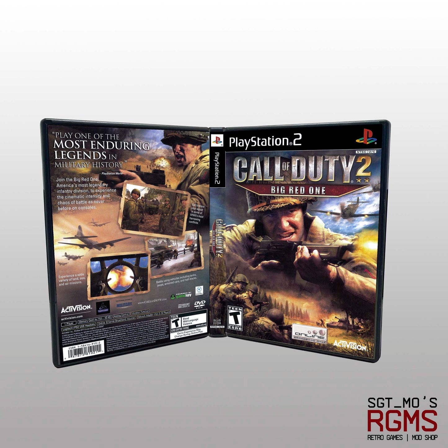 PS2 - NO GAME - Call Of Duty 2 - Big Red One