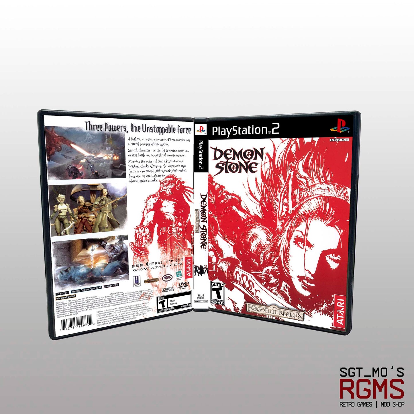 PS2 - NO GAME - Forgotten Realms - Demon Stone