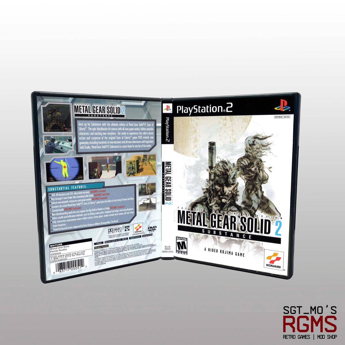 PS2 - NO GAME - Metal Gear Solid 2 - Substance