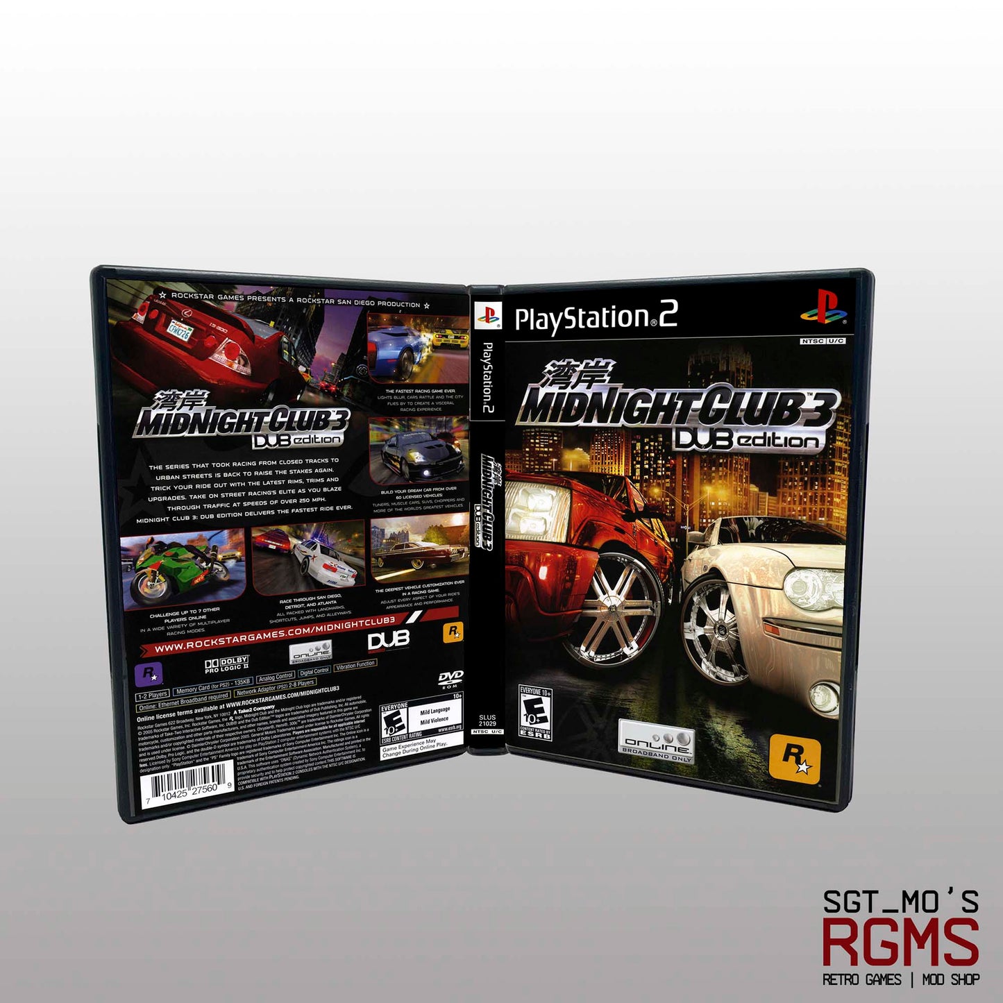 PS2 - NO GAME - Midnight Club 3 - Dub Edition