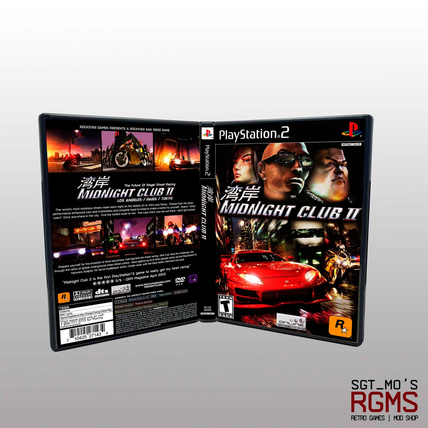PS2 - NO GAME - Midnight Club II