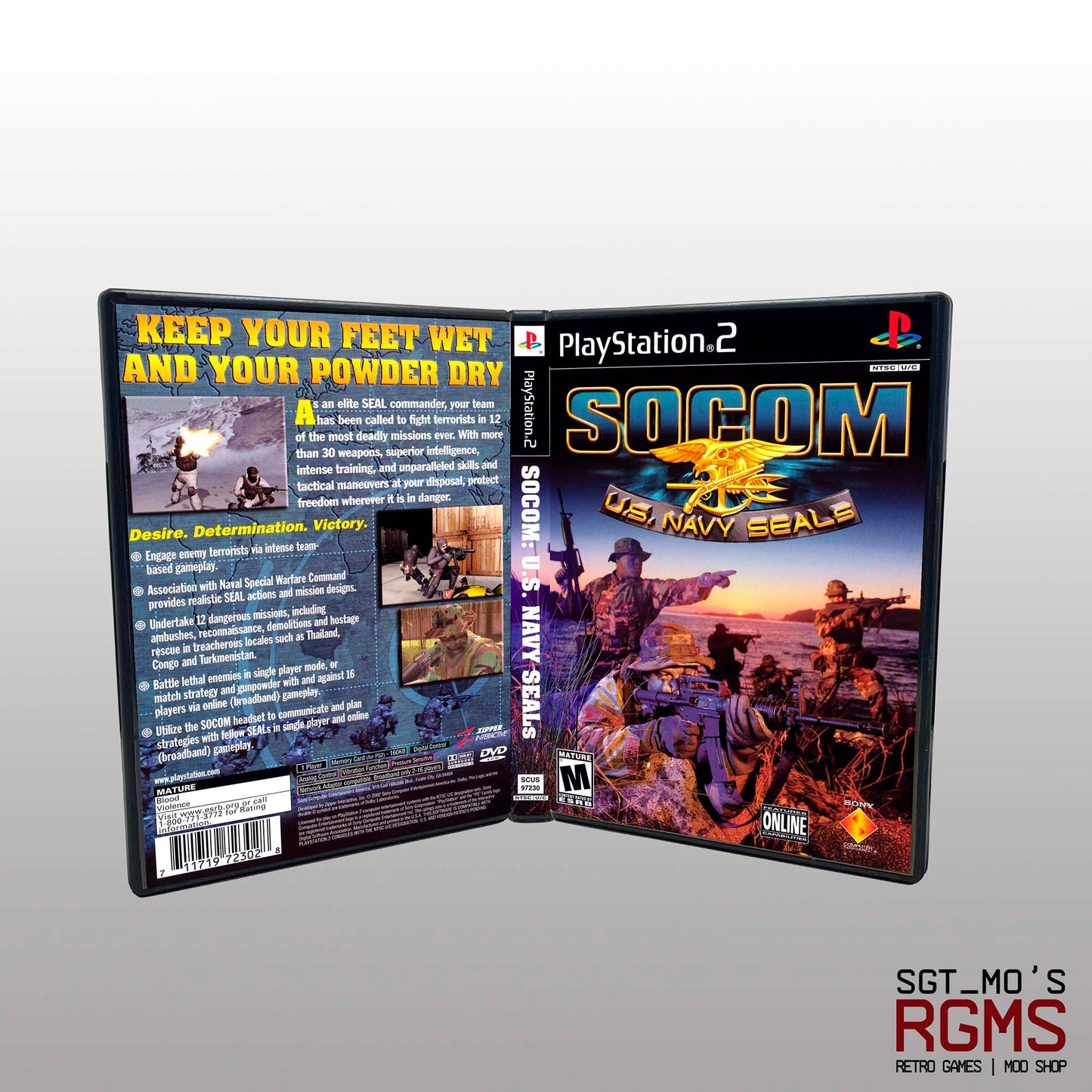 PS2 - NO GAME - SOCOM - US Navy Seals