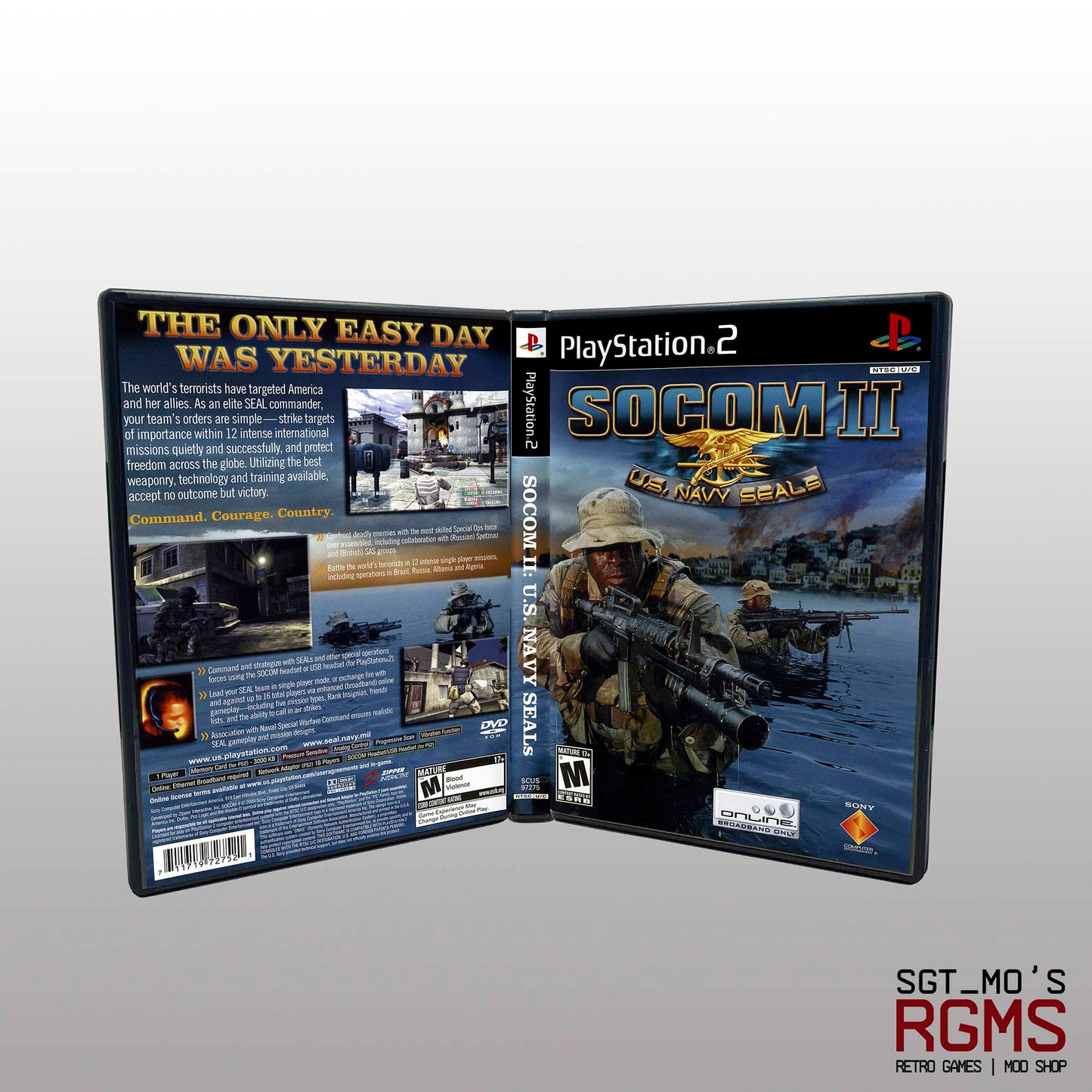 PS2 - NO GAME - SOCOM 2 - US Navy Seals